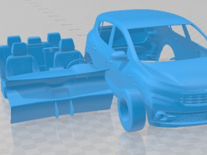 Dacia Sandero 2021 Printable Car 3D 프린트 모델
