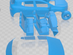 Dacia Sandero 2021 Printable Car 3D 프린트 모델