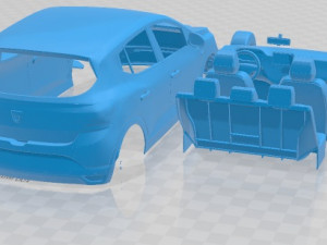 Dacia Sandero 2021 Printable Car 3D 프린트 모델