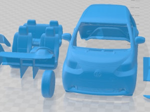 Toyota IQ EV 2013 Printable Car Modelo de impresión 3D