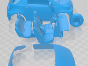 Toyota IQ EV 2013 Printable Car 3D Принт Модель