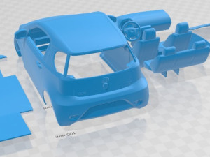 Toyota IQ EV 2013 Printable Car 3D Принт Модель