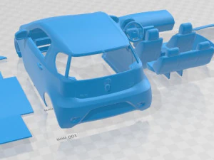 Toyota IQ EV 2013 Printable Car 3D Print Model