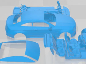 Mercedes Benz C63 AMG Coupe 2016 Printable Car 3D Print Model