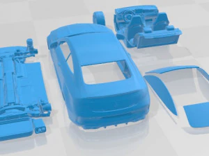 Mercedes Benz C63 AMG Coupe 2016 Printable Car 3D Print Model