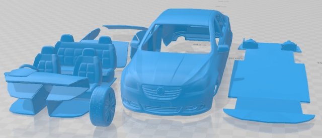 Holden VF Commodore Calais V sedan 2013 Printable Car 3D प्रिंट मॉडल .c4d .max .obj .3ds .fbx .stl .blend 