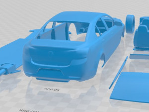 Holden VF Commodore Calais V sedan 2013 Printable Car 3D प्रिंट मॉडल