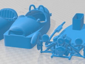 Morgan 3 Wheeler 2011- 2020 Printable Car Modelo de impresión 3D
