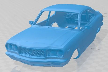 Mazda RX3 1973 Printable Body Car 3D Print Model .c4d .max .obj .3ds .fbx .stl .blend 