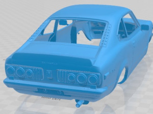 Mazda RX3 1973 Printable Body Car Modello di stampa 3D