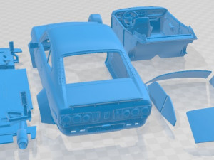 Mazda RX3 Drift 1971 Printable Car Modelo de Impressão 3D
