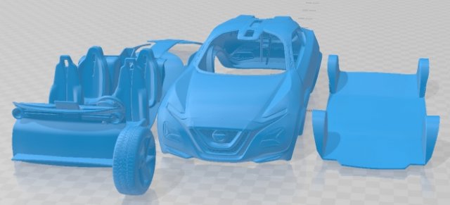 Nissan Gripz 2017 Printable Car 3D प्रिंट मॉडल .c4d .max .obj .3ds .fbx .stl .blend 