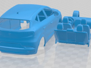 Renault Captur 2020 Printable Car 3D Print Model