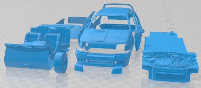 Renault Clio Williams Printable Car 3D Print Model .c4d .max .obj .3ds .fbx .stl .blend