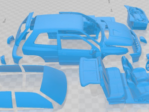 Renault Clio Williams Printable Car 3Dプリントモデル