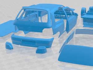 Renault Clio Williams Printable Car 3Dプリントモデル