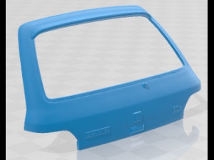 Renault Clio Williams Printable Car 3Dプリントモデル