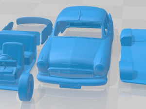 GAZ 21 Volga 1956 Printable Car 3D Print Model