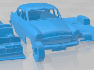 GAZ 21 Volga 1956 Printable Car 3D Print Model