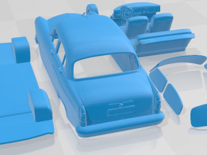 GAZ 21 Volga 1956 Printable Car 3D Print Model