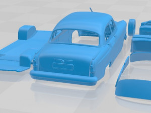 GAZ 21 Volga 1956 Printable Car 3D Print Model