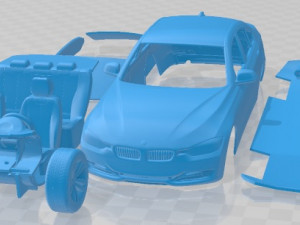 3 F30 2013 Sedan Printable Body Car 3D Print Model