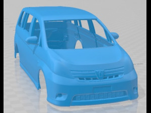 Toyota Isis 2012 Printable Body Car 3D Print Model