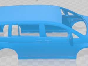Toyota Isis 2012 Printable Body Car 3D Print Model