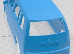 Toyota Isis 2012 Printable Body Car 3D Print Model