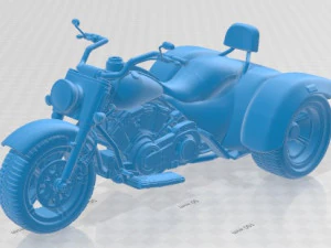 Trike Yazdırılabilir Motosiklet 3D Baskı Modeli