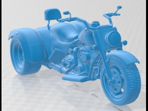 Trike Printable Motorbike Modèles 3D en vedette