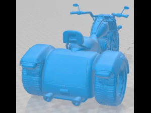 Trike Printable Motorbike 3D Print Model