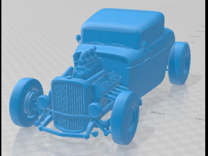 1932 Coupe Custom Printable Car 3D Print Model