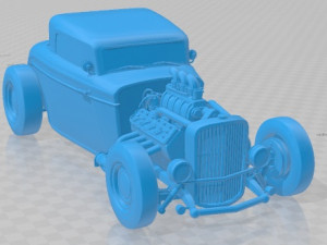 1932 Coupe Custom Printable Car Modelo de Impressão 3D
