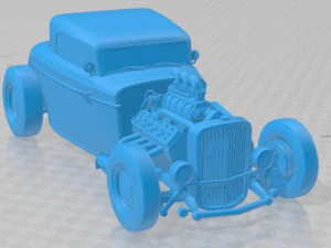 1932 Coupe Custom Printable Car 3D Print Model