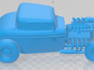 1932 Coupe Custom Printable Car Modelo de Impressão 3D
