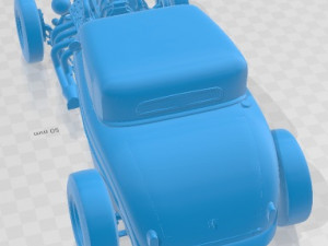 1932 Coupe Custom Printable Car Modelo de Impressão 3D
