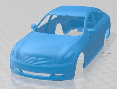 Infiniti G35 Sedan Printable Body Car 3D Print Model .c4d .max .obj .3ds .fbx .stl .blend 