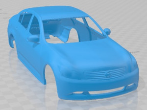 Infiniti G35 Sedan Printable Body Car Modello di stampa 3D
