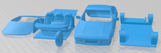 Talbot Matra Murena 1981 Printable Car Model Cetak 3D .c4d .max .obj .3ds .fbx .stl .blend 