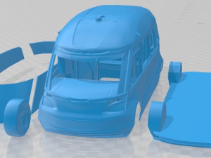 Kamaz 1221 Printable Van 3D Print Model