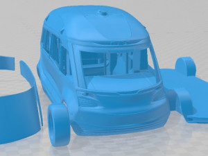 Kamaz 1221 Printable Van 3D Print Model