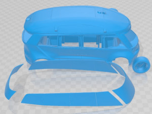 Kamaz 1221 Printable Van 3D Print Model