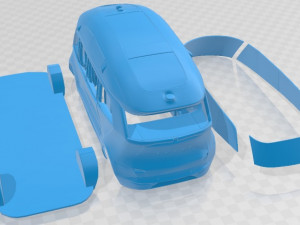 Kamaz 1221 Printable Van 3D Print Model