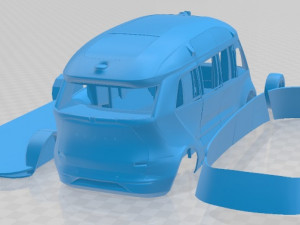 Kamaz 1221 Printable Van 3D Print Model