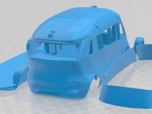 Kamaz 1221 Printable Van 3D Print Model