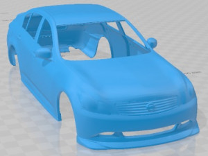 Infiniti G35 Sedan Drift Printable Body Car 3D Print Model