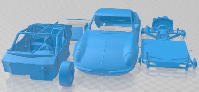 Puma GTE S1 Printable Car Modèles 3D en vedette .c4d .max .obj .3ds .fbx .stl .blend 