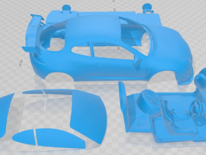 Puma 1999 Tuned Printable Car 3D 프린트 모델