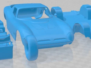 Bizzarrini GT 5300 Printable Car 3D Print Model